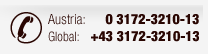 Austria: 03172-3210-13 // International: +43 3172 3210-13